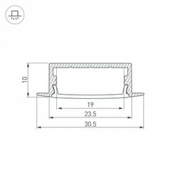 Короб встраиваемый Arlight ARH-WIDE 036769
