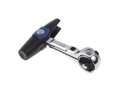 Цена на KING TONY (2752-45G) Трещотка 1/4", 114 мм, 72 зубца, дисковый механизм, поворотная голова с кнопкой