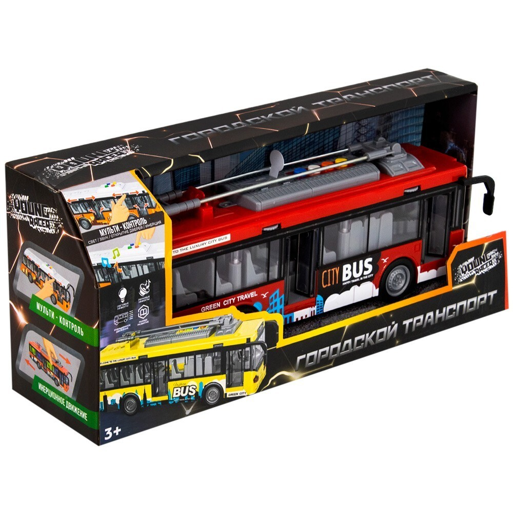 Троллейбус на батарейках Young Racer MK121 в кор.