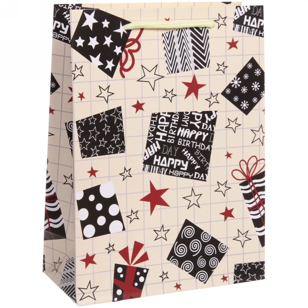 Пакет подарочный «Праздник!» 18*24*8,5 см
