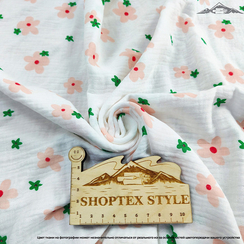 Муслин двухслойный принт №8 | ш.135 см | 120 г/м² | хлопок-100%