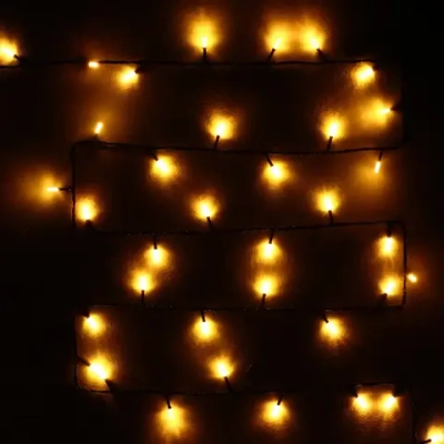 Гирлянда для дома «Кристаллы» 16,0 м 180 ламп LED черный пров.,8 реж.,IP-40, Теплый белый (возможность соединения)