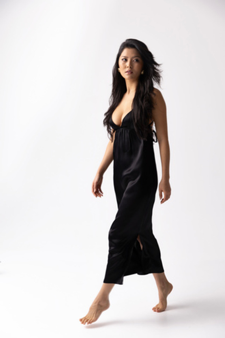 Платье - комбинация в длине миди