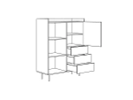 Шкаф-стеллаж Look