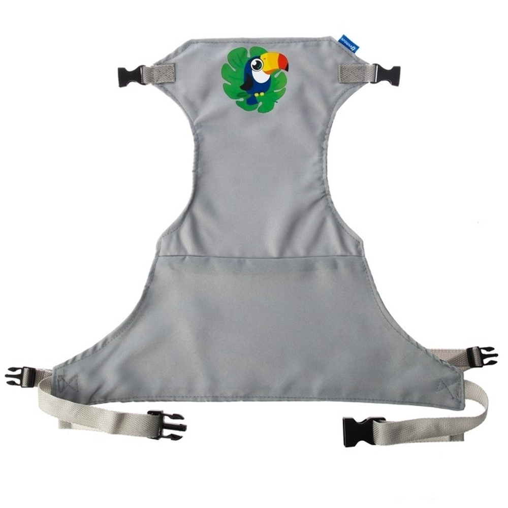 4052124 Детский пояс-фиксатор «Тукан», регулируемые ремни, цвет серый