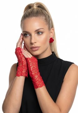 Митенки 0601-45 алый