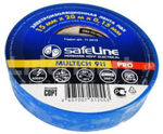 Изолента Safeline ПВХ 15мм*20м синий (10/200)