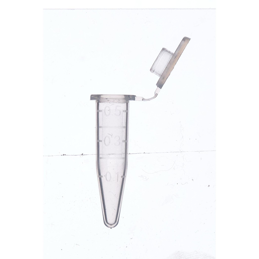 Пробирка Эппендорф, 0,5 мл, микроцентрифужная, со шкалой, 500 шт/уп