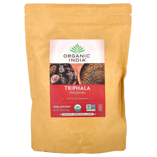 Organic India, трифала, порошок из фруктов, 454 г (16 унций)