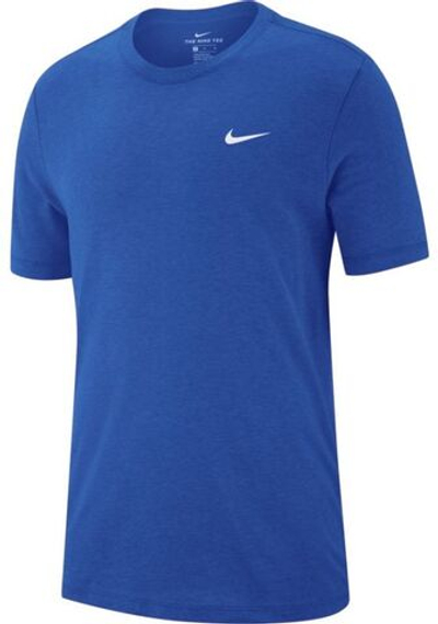 Футболка мужская теннисная Nike Solid Dri-Fit Crew - game royal/white