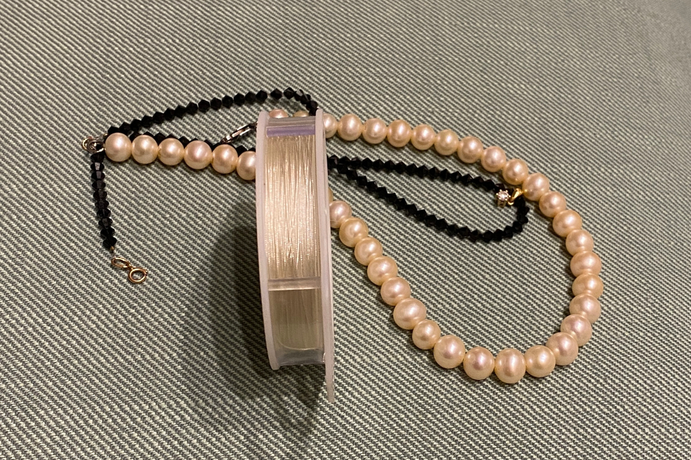 Проволока для нанизания бусин (сатиновая нить, ланка) 1 боб-9,2 м США