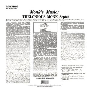 Thelonious Monk Septet / Monk's Music (LP)