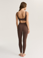 Бесшовные легинсы с высокой посадкой в рубчик