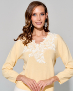 Кашемировый джемпер с кружевом