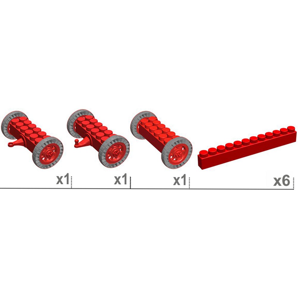 Подвижная платформа 35x20x16 см для конструктора 7,5"