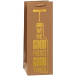 Пакет под бутылку «Золотой шик» 36*12,5*8,5 см