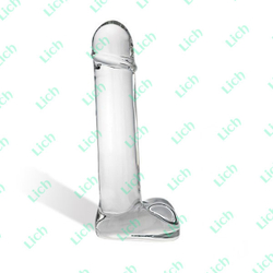 Реалистичный фаллос из стекла Straight Shooter, 22 см