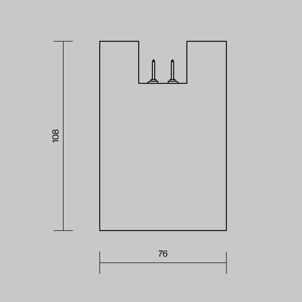 Уличный трековый светильник Outdoor O-TR01-2-S-16WB3K