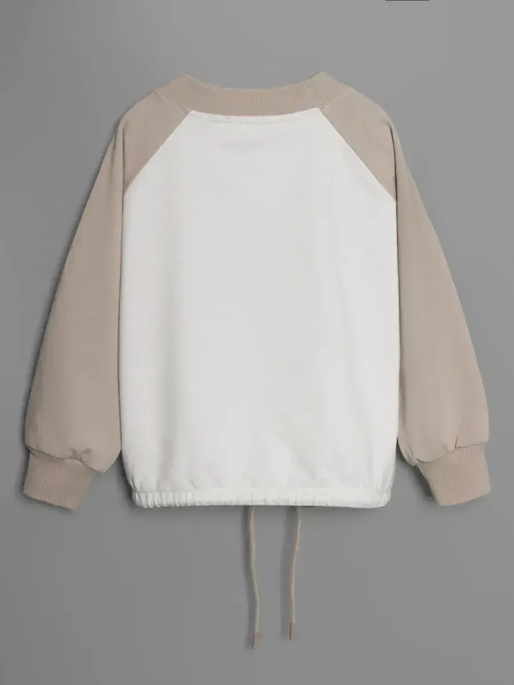 Свитшот для девочки осенний с завязками