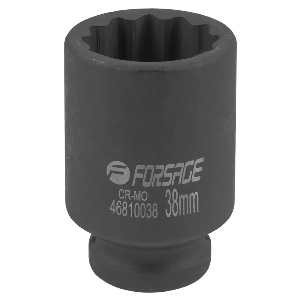Головка ударная глубокая 38мм 3/4''12гр. Forsage F-46810038