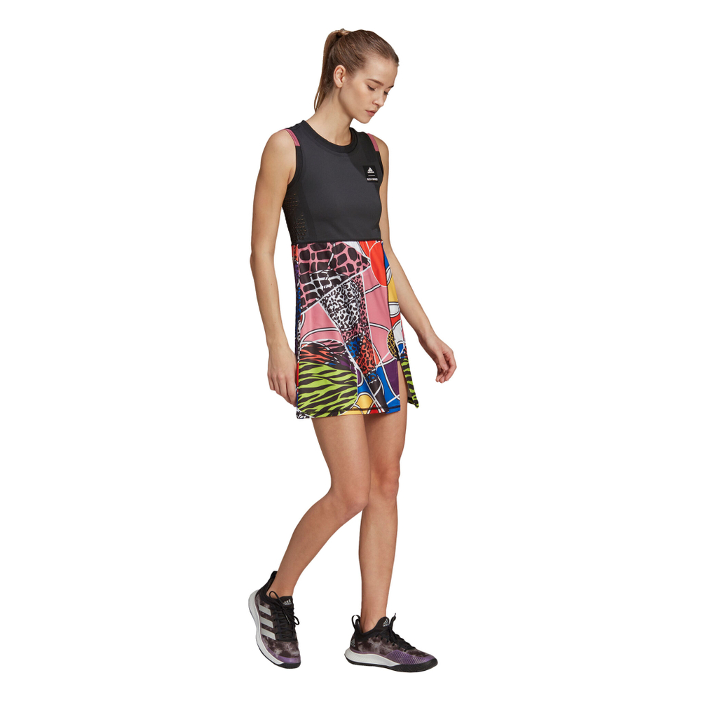 Женская теннисное платье adidas Tapered RM Dress Women - Black, Multicoloured