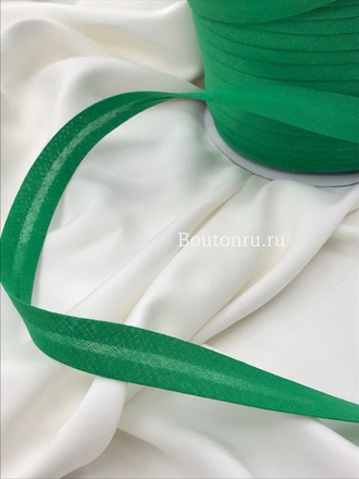 Косая бейка хлопок №060 зеленая GAMMA GK-15C 14-15 мм