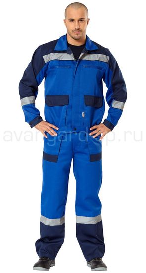Костюм "Спец" полукомбинезон (василек/синий)