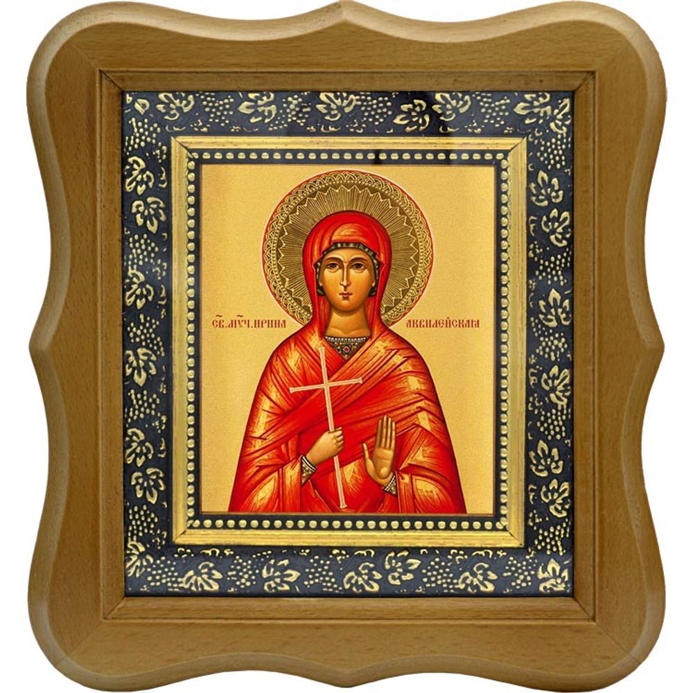 Ирина Аквилейская Святая мученица. Икона на холсте.