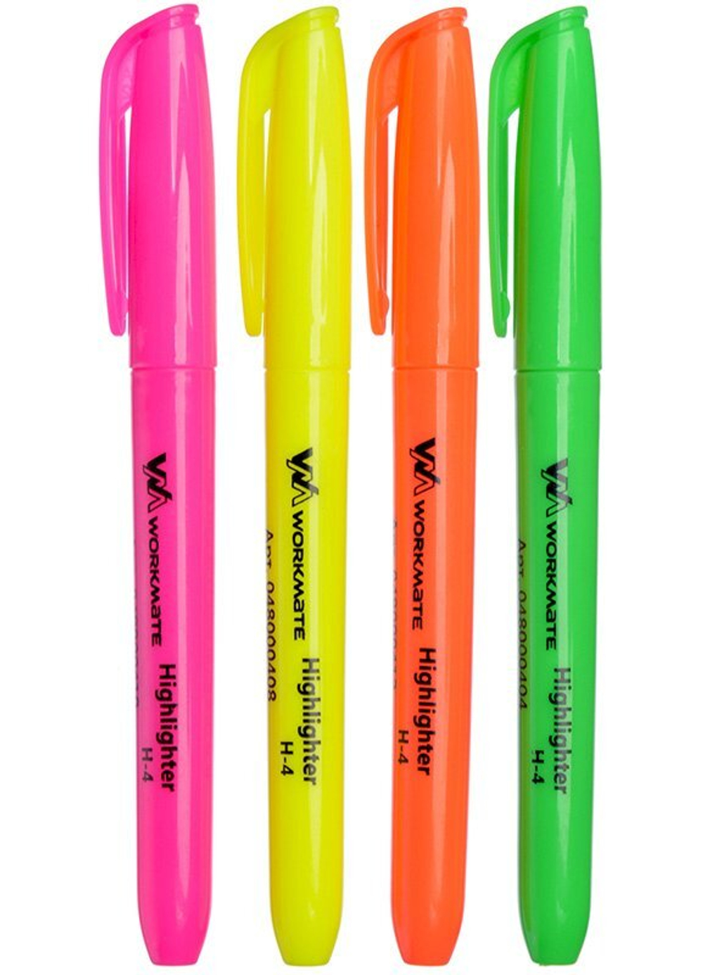 Набор текстовыделителей Workmate H-4, 1-4 мм, в PVC-пенале 4 цвета