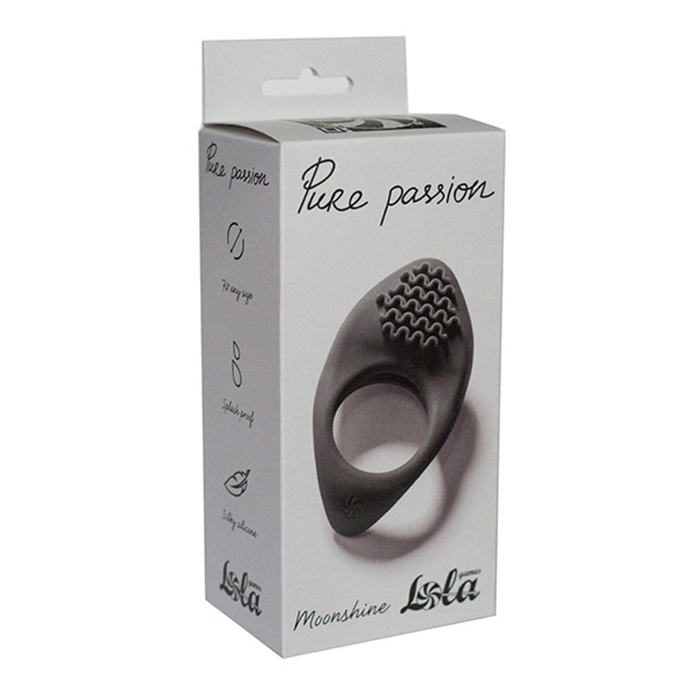 Эрекционное виброкольцо Lola Games Pure Passion Moonshine Black 1301-01lola