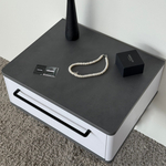 Тумба прикроватная подвесная ROYAL 5200 эко (Металл Бруклин-р.черная)