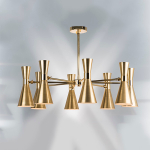 816081 Люстра DUMO 8х40W E14 ЛАТУНЬ/ЗОЛОТО