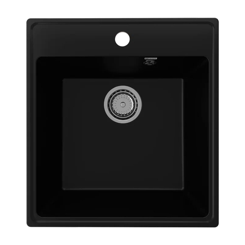 МОЙКА ULGRAN QUARTZ КВАДРАТНАЯ КВАРЦЕВАЯ 460*500 FORTE 460-07 УГОЛЬ