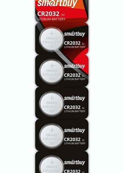 Элемент питания Smartbuy CR2032 BL/5 (комплект 5 шт)