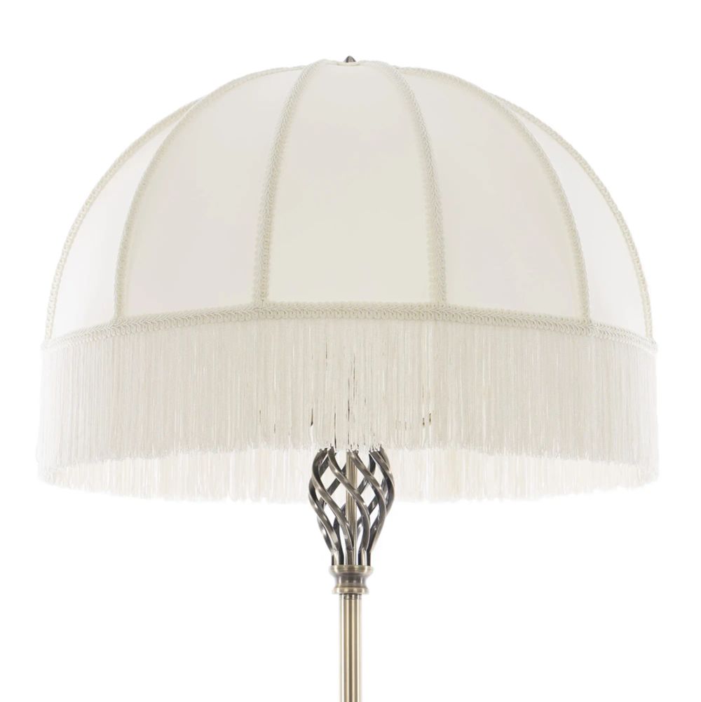 Citilux Базель CL407931T Торшер бронза со столиком и бежевым абажуром