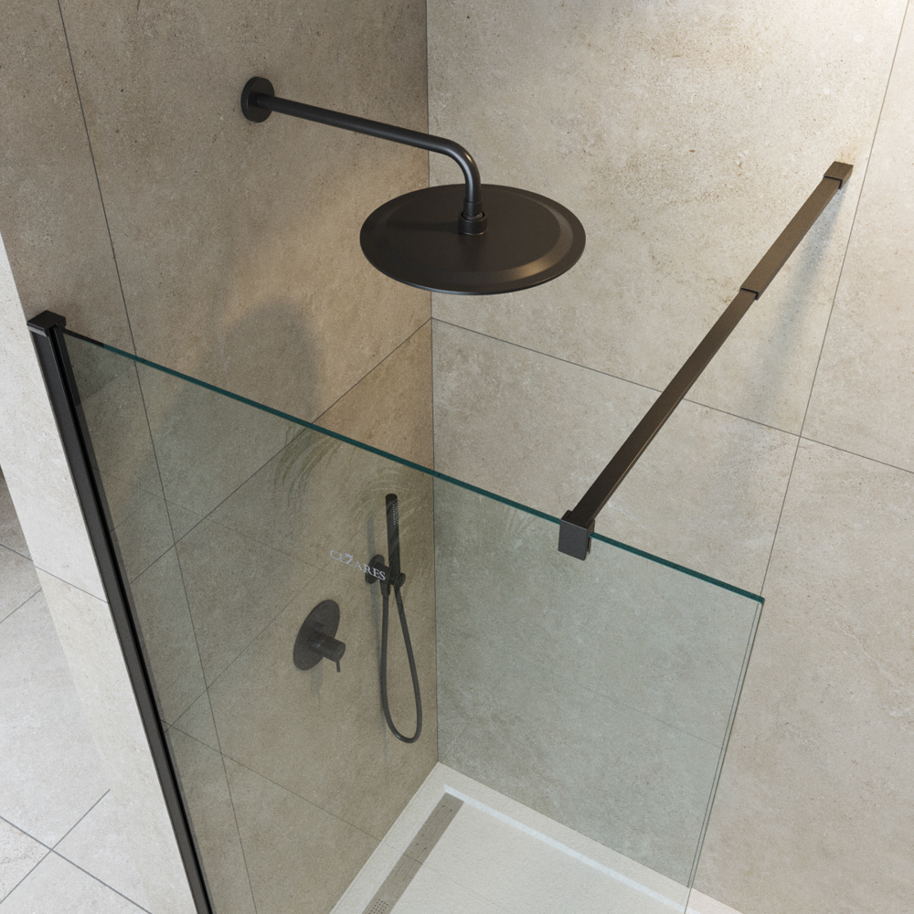 Душевая перегородка Cezares LIBERTA-L-1-120-C-NERO