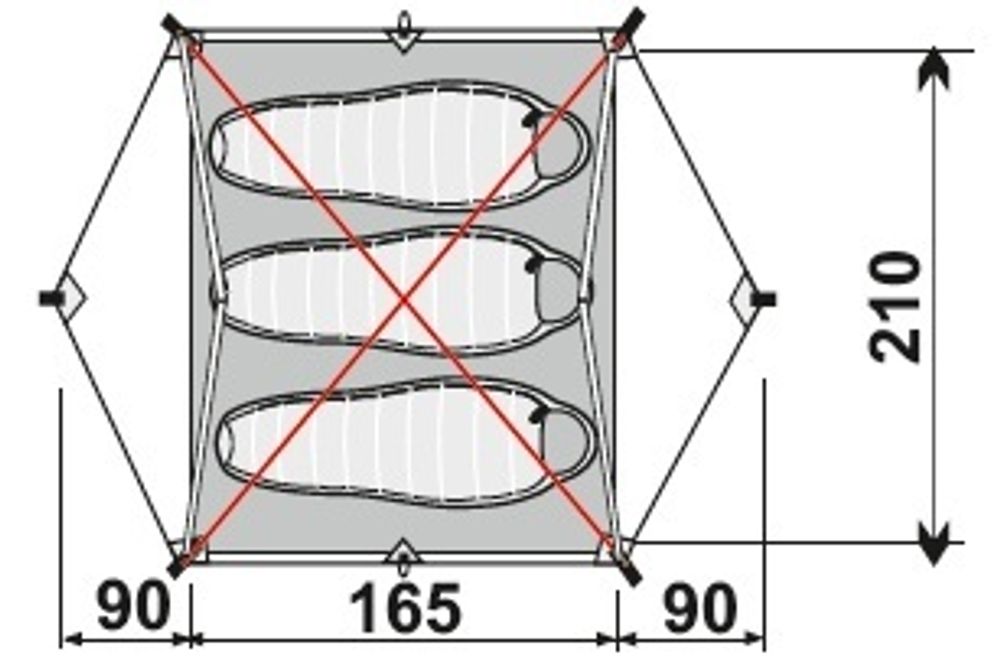 Палатка туристическая RockLand Berg 3