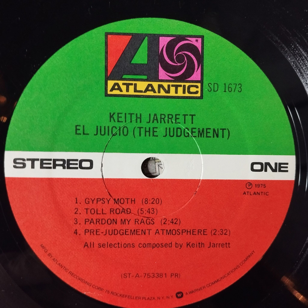 Винтажная виниловая пластинка LP Keith Jarrett El Juicio (The Judgement) (USA 1975)