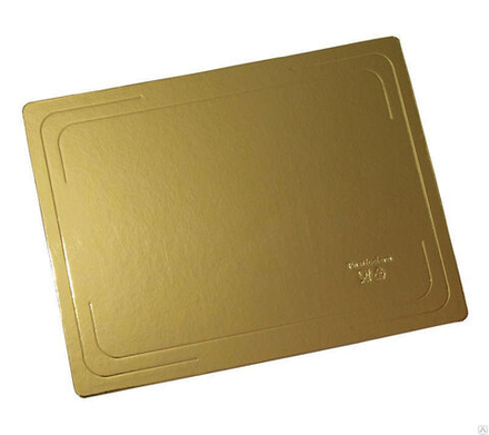 Подложка прямоугольная 40см*60см толщина 3,2мм золото-жемчуг двусторонняя
