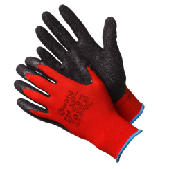 Перчатки Gward Red нейлоновые с текстурированным латексным покрытием
