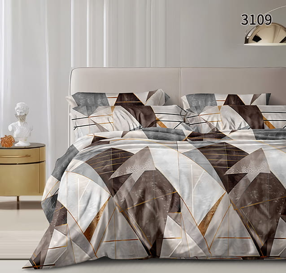 КПБ Евро с простыней на рез. 160х200 БЯЗЬ "БР39"