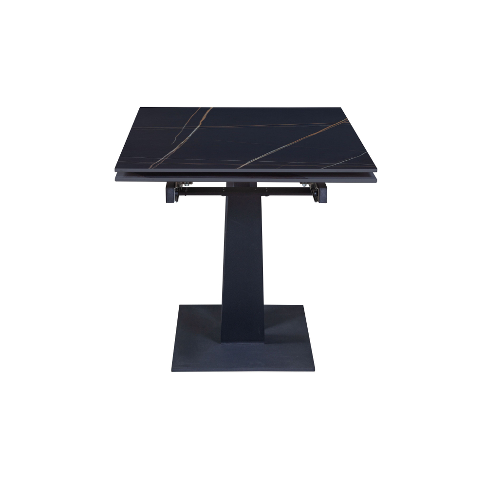 Стол раскладной Malibu (120+30+30), керамика матовая Black Gold