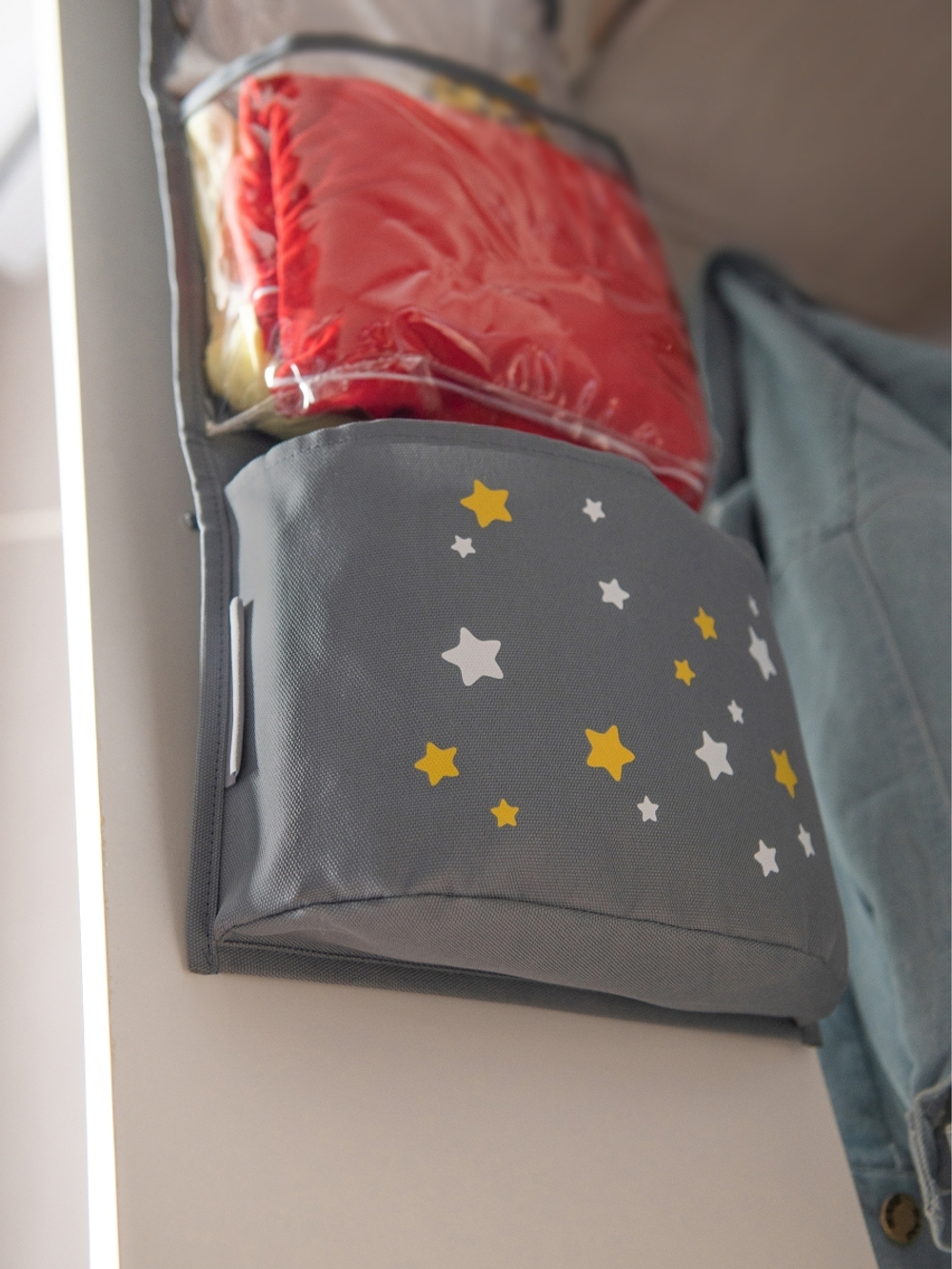 Кармашки для детского сада, на липучке. Пожарная с фетровыми колесами