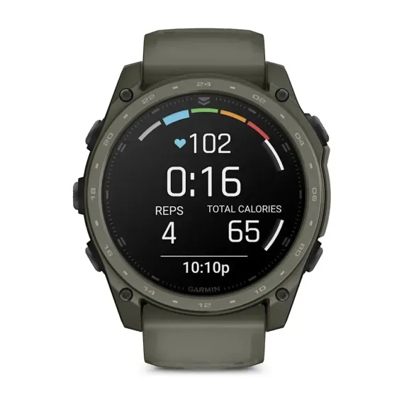 Смарт-часы Garmin tactix 8 (51 мм) AMOLED Cerakote® Coating с Applied Ballistics Ultralight, оливково-зеленый