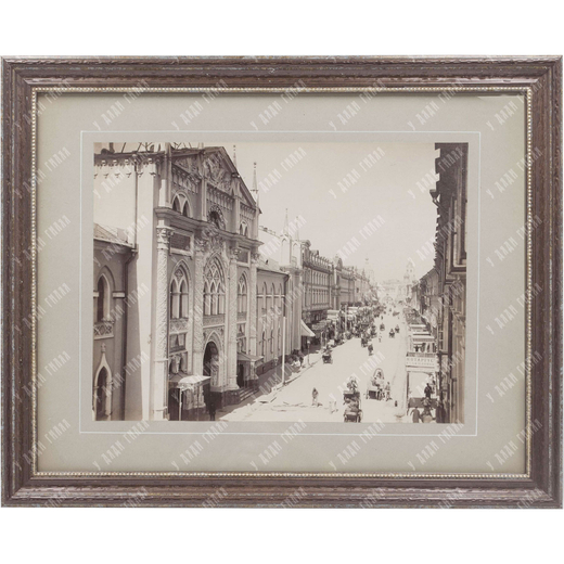 Павлов П. П. Никольская улица. Вид на Синодальную типографию. 1890-1900-е гг.