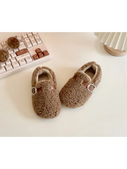 Балетки из искусственного меха