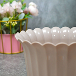 Горшок цветочный "Виола" 1л d156мм h110мм, темно-кремовый