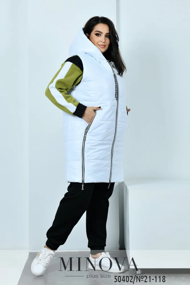Костюм 21-118-лайм-белый Minova