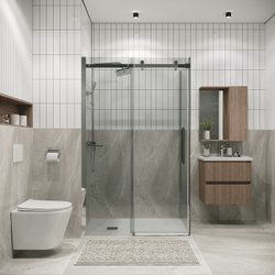 Душевой уголок Grossman Classic 130х80 120.K33.04.1380.10.00 профиль Хром стекло прозрачное