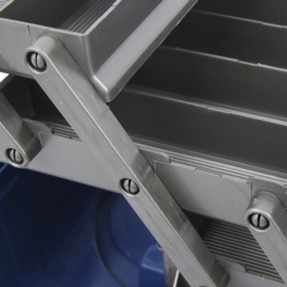 Ящик рыболова Helios трехполочный синий